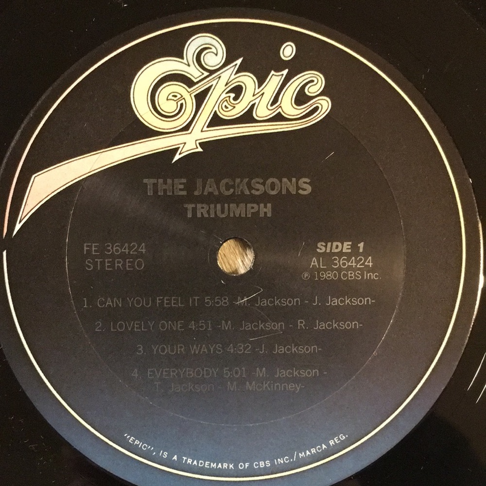 The Jacksons - “ Triumph “ Vinyl LP - Picture 4 of 5